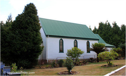 St Jame's Church in Waratah in North West Tasmania