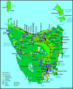 tiny map of tasmania